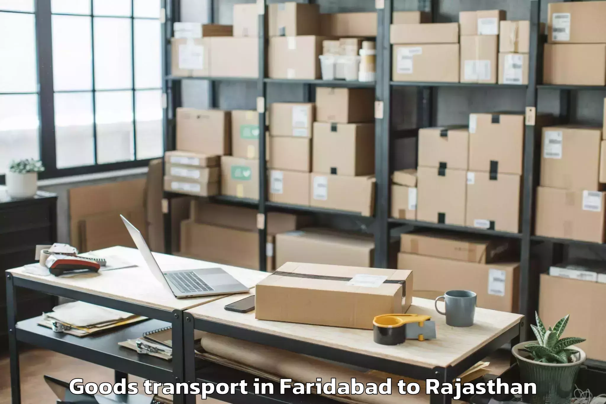 Affordable Faridabad to Vallabhnagar Goods Transport